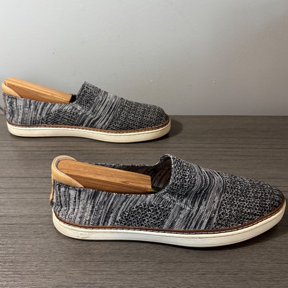 UGG Sammy Black Heather Knit Slip-On Sneakers Women's Size 9.5 - Picture 4 of 9